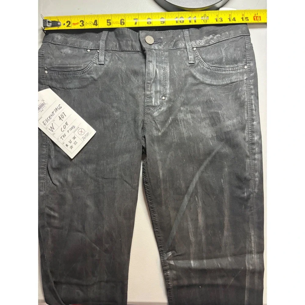 The Sinclair Mfg Co COE Denim Leggings Womens 30 Black Waxed Coated NWT